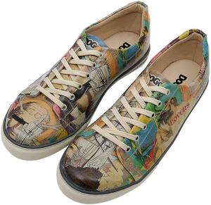 Кроссовки DOGO Casual для мужчин- веганские кожаные и уникальные кроссовки для ходьбы для мужчин, Ancient Tales