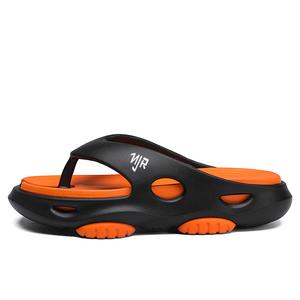 NANJIREN Мужские шлепанцы черно-оранжевые, цвет Black Orange