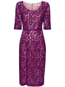Blanca Vita платье миди из кружева Alnus, фиолетовый