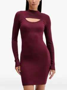 Вязаное мини-платье с вырезами Karl Lagerfeld Jeans, красный