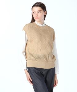 Вязаный жилет из ткани Понте