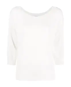 Повседневный белый пуловер из вискозного хлопка. Malo, белый