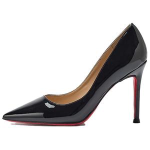 Туфли-лодочки на шпильке 10 см AGSDON, черные, закрытые, каблук 8 см