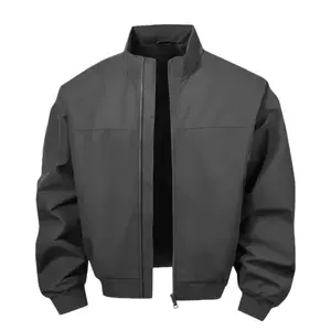 Куртка Unisex Stand Collar Thickened X1617, темно-серый fleece-lined