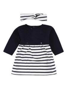 Petit Bateau платье с длинными рукавами, синий