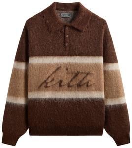 Регбийное поло Kith Mohair Harmon, коричневый
