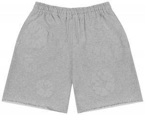 Джинсовые шорты Denim Tears Mono Cotton Wreath Sweatshorts, серый