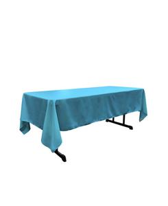 Большая прямоугольная скатерть - 60x144 см, полиэстеровый поплин, для банкетов, праздников и повседневных обедов Slickblue, Turquoise dark