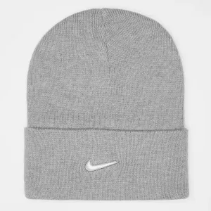 Шапка Nike Peak Swoosh Beanie, серый