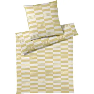 Элегантное постельное белье «Скип», приятное к коже Elegante, желтый