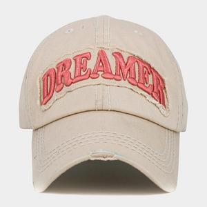 Бейсболка в винтажном стиле с надписью «Мечтатель» FASHNZFAB, бежевый