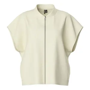 Свитер Pieces Chilli full zip, бежевый