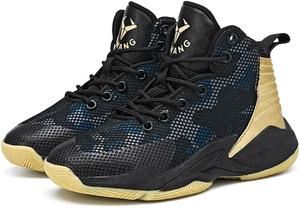 Унисекс баскетбольные кроссовки, легкие, дышащие, противоскользящие, модные тренировочные и повседневные обувь Generic, черный