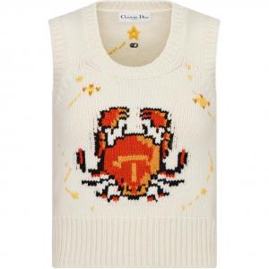 DIOR Женский жилет, Ecru