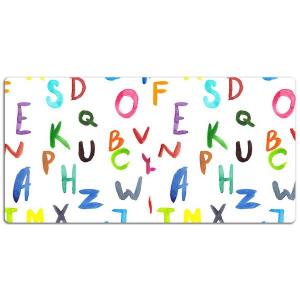 Настольный коврик Tulup Bunte Buchstaben, 120x60x1 см, коричневый