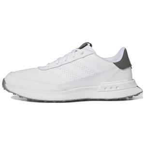 S2G 24 Кожаные бесшипные гольф-кроссовки Cloud White Charcoal Adidas