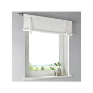 Шелковая штора с продевкой для штанги Heine Home, белый