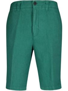 Льняные шорты-бермуды 120% Lino, зеленый