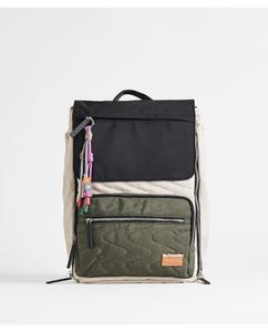 Женский рюкзак из нейлона с цветными блоками и расширяемой молнией PACOMARTINEZ, мультиколор