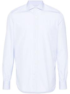 Mazzarelli рубашка в клетку Windowpane, синий