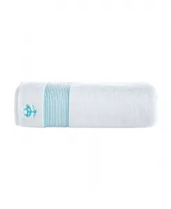 Банное полотенце из турецкого хлопка с каймой в виде веревочной полосы, 170 см x 170 см Brooks Brothers, Sea Glass