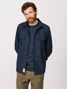 Ravendale Wool Regular Fit рубашка в рубчик Aubin, Navy