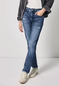 Джинсы узкий крой с эффектом потертости и рваными деталями Street One Studio, Transparent Men