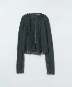 Худи с кружевной отделкой в косой технике Jeanasis, цвет Sumikuro (19)