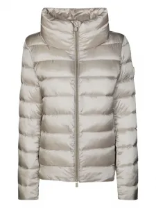 Стеганая пуховая куртка на молнии Save The Duck, бежевый