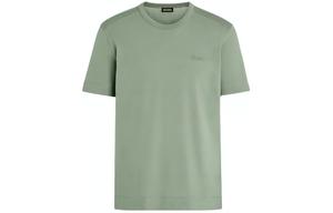 Футболка с вышитым логотипом Ermenegildo Zegna, шалфейно-зеленая