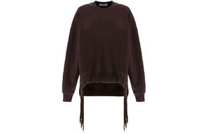 Многошнуровой свитшот с круглым вырезом AMBUSH, коричневый