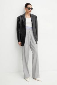 Льняные брюки Autocar Marella, серый