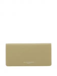 Кошелек на молнии из зернистой кожи GIANNI CHIARINI, бежевый