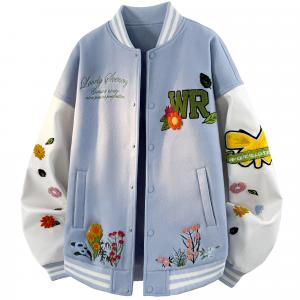 Бейсбольная куртка женская WARRIOR, светло-синий