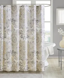 Хлопковая занавеска для душа Isla, 72 x 72 дюйма Madison Park, yellow