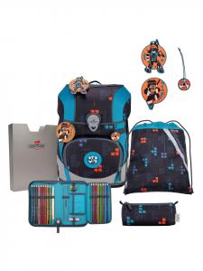 DerDieDas Набор школьных сумок ErgoFlex Tiny, 6 предметов, в дизайне "Боец-ниндзя"