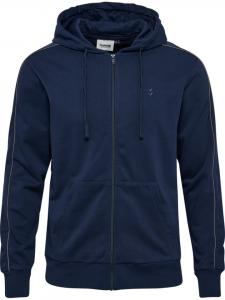 Hummel Худи “Pulse Piping Zip Hoodie” синего цвета