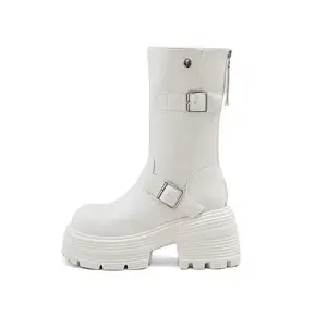 Женские ботинки A poinsettia princess, Ecru Unlined