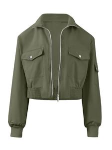 Imily Bela Куртка для межсезонья в зеленом цвете