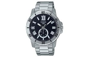 CASIO Часы MTP VD200D 1B, Black Dial