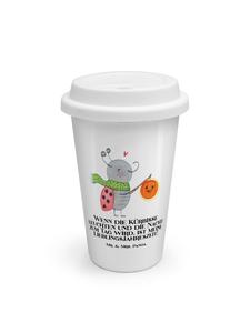 Кружка на вынос Halloween Magic с надписью белого цвета Mr. & Mrs. Panda