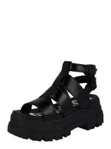 Сандалии с ремешками BUFFALO Strap Sandals ASPHA GLD, черный
