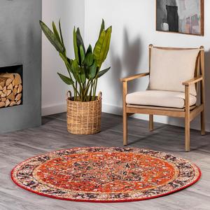 Ковер nuLOOM, 153 x 153 см, Patrice Transitional для дома и улицы, круглый, Orange