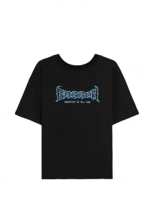 Футболка с графичным принтом BARROW, черный