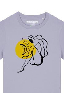 Футболка с принтом SELF LOVE watapparel, фиолетовый