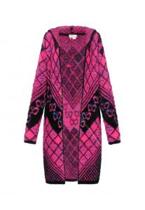 Вязаный кардиган IZIA, розовый