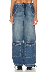 Брюки Grlfrnd Alix Wide Leg Drawstring Cargo, цвет San Antonio