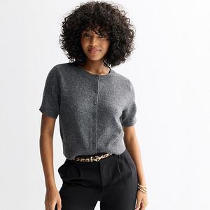 Кардиган с коротким рукавом для подростков So, Medium Charcoal Heathe