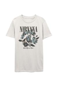Футболка в форме сердца Nirvana, белый