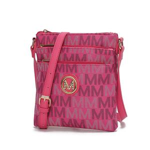 Сумка Lemuel M Signature через плечо MKF, фуксия